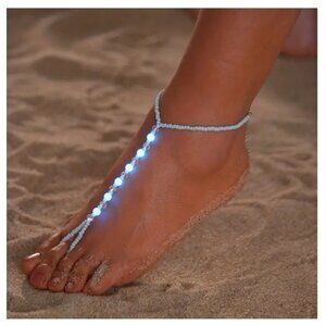 NWT Pair of Glow-in-the-Dark Ankle  to Toe Bracelet - Great for the beach!
